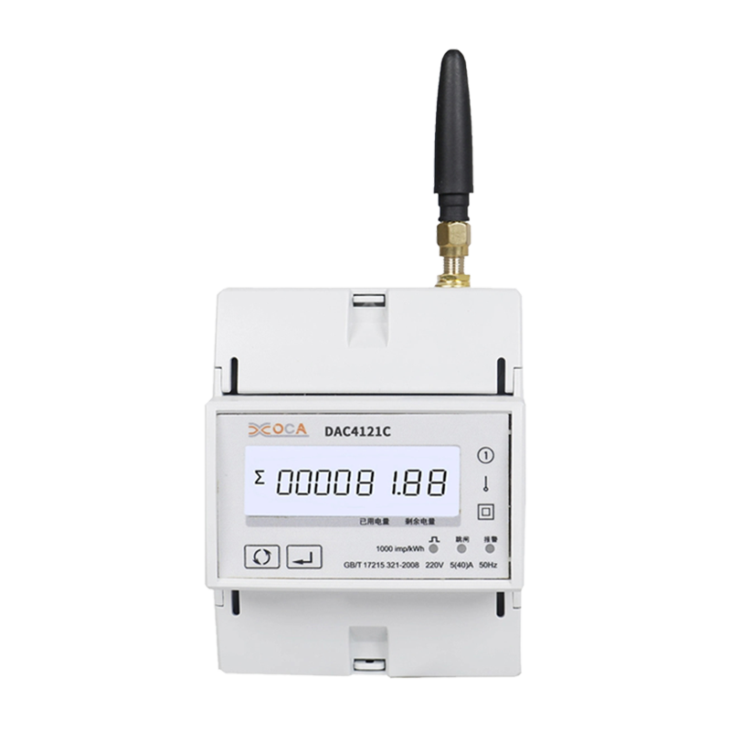 Dac4121C DIN Rail AC عداد الطاقة اللاسلكي Modbus أحادي الطور