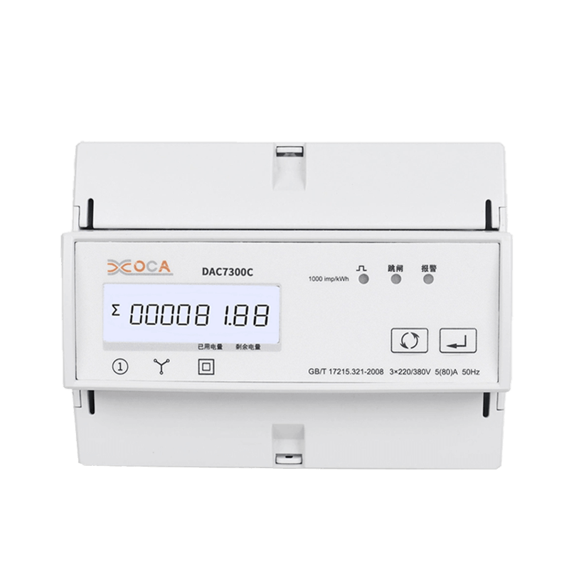 DAC7300C DIN السكك الحديدية ثلاث مراحل Modbus AC تتابع الطاقة الكهربائية متر