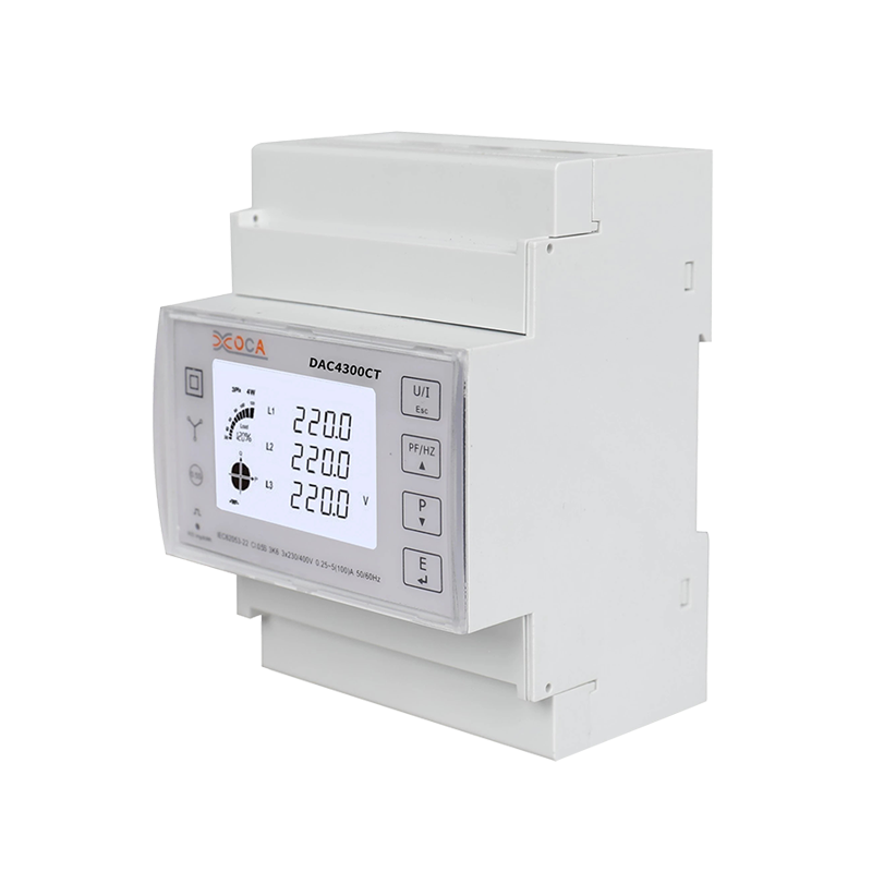 Dac4300CT DIN Rail عداد الكهرباء الذكي ثلاثي الطور