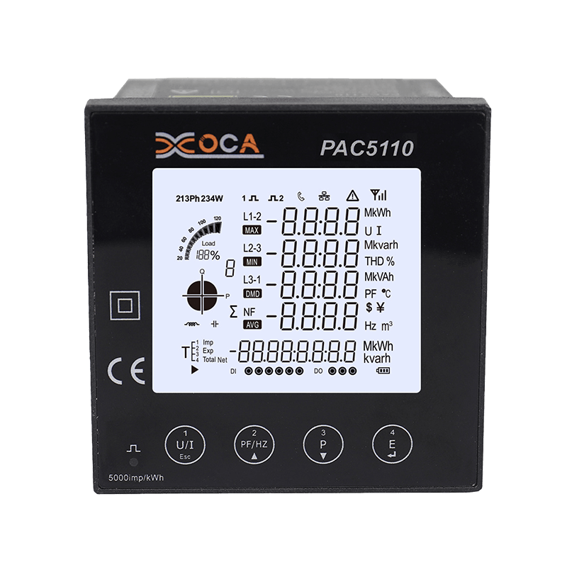 عداد الطاقة PAC5110 الذكي الرقمي واي فاي LCD مسبق الدفع