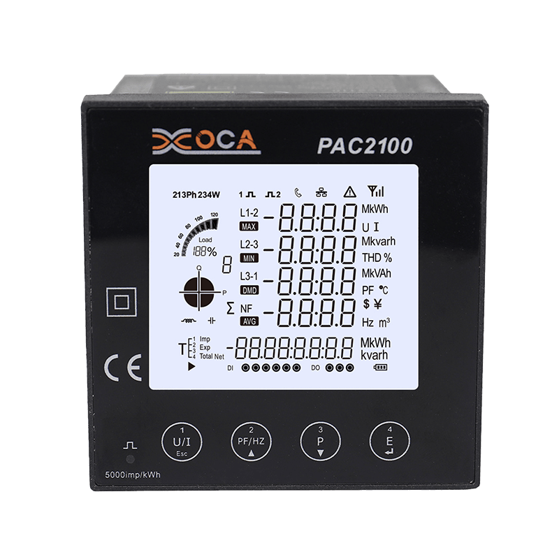 مقياس الطاقة الذكي الرقمي PAC2100 الكبير LCD