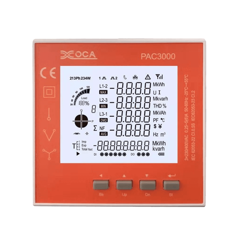 مقياس الطاقة الإلكترونية PAC3100 Smart Digital LCD WiFi