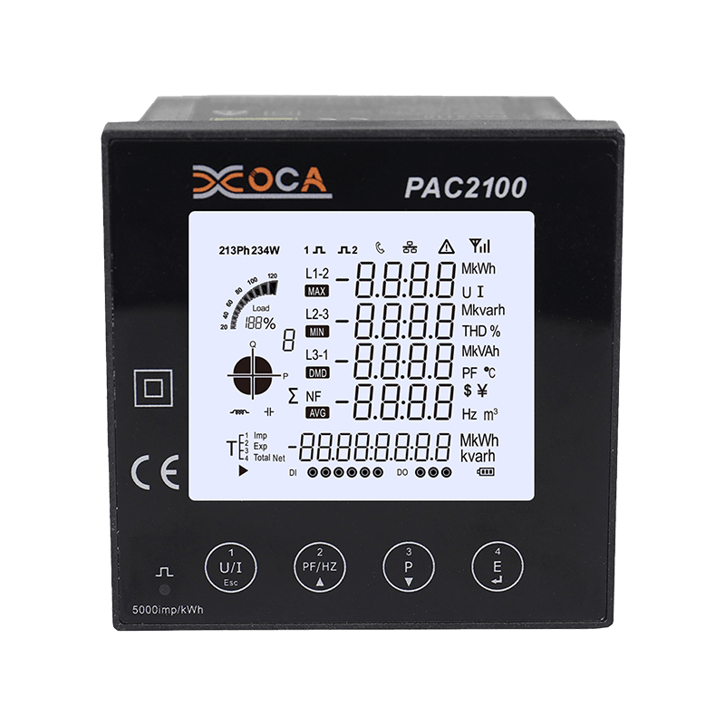 مقياس الطاقة الذكي الرقمي PAC2100 الكبير LCD